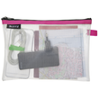 Traveller Zip-Beutel M Wow transparent/pink wasserabweisend Leitz 4025-00-23 Produktbild Additional View 1 S