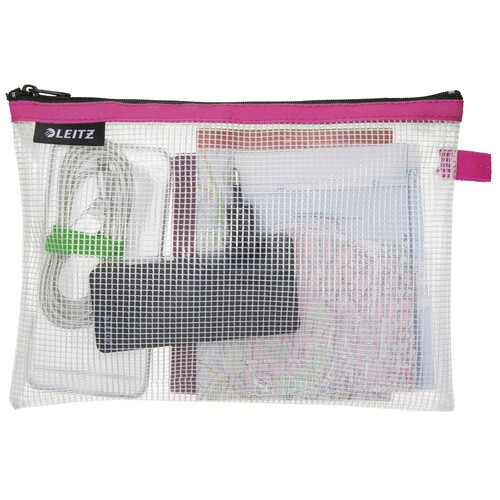 Traveller Zip-Beutel M Wow transparent/pink wasserabweisend Leitz 4025-00-23 Produktbild Additional View 1 L