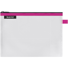 Traveller Zip-Beutel M Wow transparent/pink wasserabweisend Leitz 4025-00-23 Produktbild