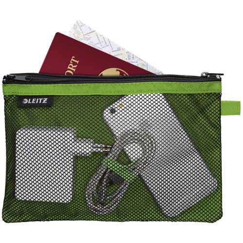 Traveller Zip-Beutel L Wow grün mit 2 Fächern Leitz 4013-00-54 Produktbild Additional View 1 L