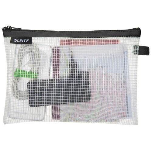 Traveller Zip-Beutel M Wow transparent/schwarz Leitz wasserabweisend 4025-00-95 Produktbild Additional View 1 L