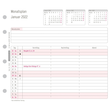 Monatsplan 2022 für Organizer Mini 79x125mm Chronoplan 50622 Produktbild Additional View 1 S
