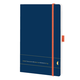 Buchkalender Chronobook Orginis A5 2022 Ocean Blue Elementary Chronoplan 1Tag/2Seiten 50482 Produktbild