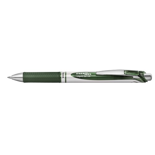 Gelschreiber Energel Xm Retractable 0,35mm waldgrün Pentel BL77-D3X Produktbild Front View L
