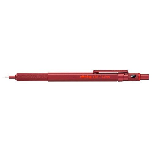 Druckbleistift 600 0,5mm Metallic-rot Rotring 2114264 Produktbild Front View L