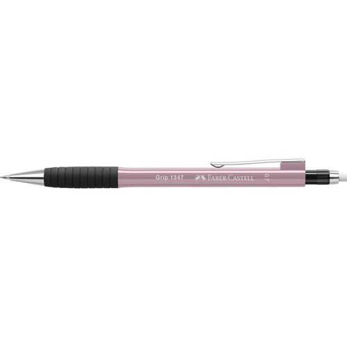 Druckbleistift mit Gummigriffzone GRIP 1347 0,7mm rose shadows Faber Castell 134727 Produktbild Front View L