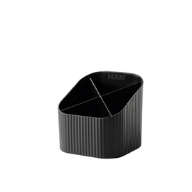 Stifteköcher Re-X-LOOP 111x105mm 4 Fächer schwarz PCR-Kunststoff HAN 17238-913 Produktbild