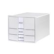 Schubladenbox IMPULS 3 Schübe geschlossen HAN Gehäuse weiß Schübe weiß 280x235x367mm 1017-12 Produktbild
