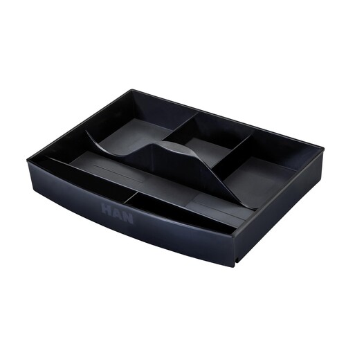 Schubladeneinsatz für IMPULSE, CONTUR Schubladenboxen schwarz Han 1016-13 Produktbild Front View L