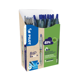 Kugelschreiber Bottle 2 Pen Ecoball & -Mine 1,0mm blau 10+10 gratis Pilot 2014703G10M (PACK = 10 Kugelschreiber + 10 Minen gratis) Produktbild