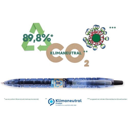 Gelschreiber Bottle 2 Pen / -Mine 0,4mm blau 10 + 5 + 5 gratis Pilot BL-B2P-7-BG-FF/BLS-G2-7  2719703G10M (PACK = GELSCHREIBER Á 10 STÜCK + 5 MINEN + 5 MINEN GRATIS) Produktbild Additional View 2 L