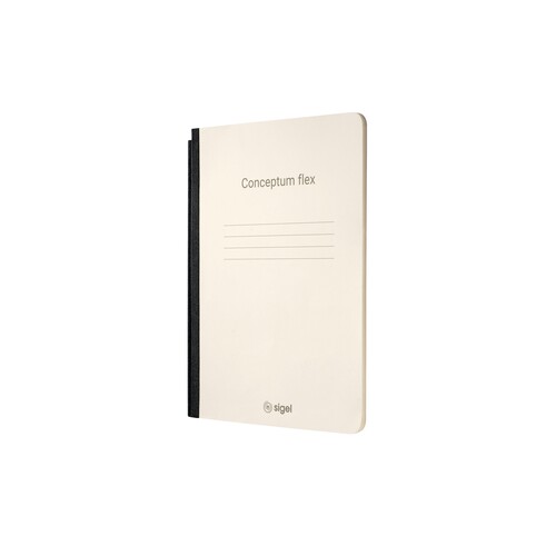 Notizheft CONCEPTUM flex A5 kariert für Notiersystem Conceptum Sigel 92Seiten chamois Softcover CF201 Produktbild Front View L