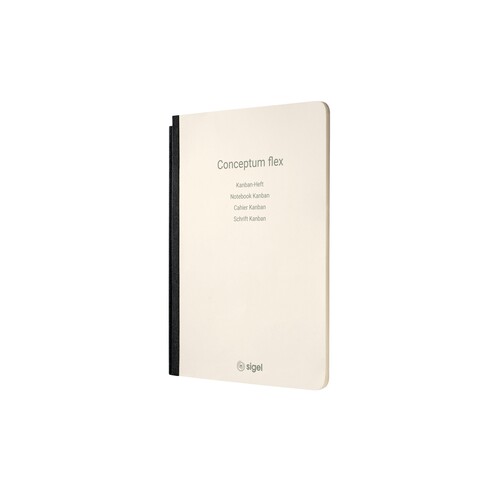 Notizheft CONCEPTUM flex A5 Kanban für Notiersystem Conceptum Sigel 92 Seiten chamois Softcover CF227 Produktbild Front View L