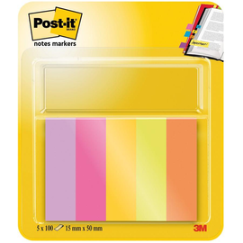 Haftstreifen Post-it Page Marker 12,7x44,4mm Papier 3M 670-5-TFEN (PACK=500 BLATT) Produktbild