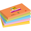 Haftnotizen Post-it Super Sticky Notes 76x127mm Boost neonfarben Papier 3M 655-5SS-BOOS (PACK=5 STÜCK) Produktbild