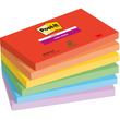 Haftnotizen Post-it Super Sticky Notes 127x76mm Playful Collection Papier 3M 655-6SS-PLAY (PACK=6 STÜCK) Produktbild