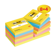 Haftnotizen Post-it Energetic Collection 76x76mm rainbowfarben Papier 3M 654-TFEN-P8+4 (PACK=12 STÜCK) Produktbild Additional View 1 S