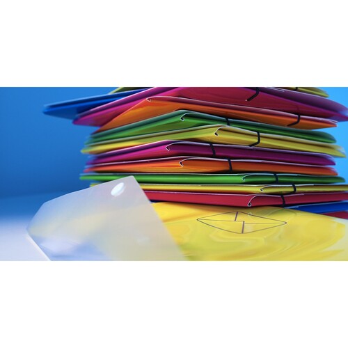 Dokumententasche Post mit Druckknopf A4 gelb PP Veloflex 4530119 Produktbild Additional View 1 L