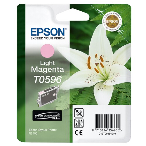 Tintenpatrone T0596 für Epson Stylus Photo R2400 13ml magenta light Epson C13T05964010 Produktbild Front View L