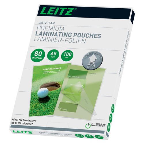 Leitz Laminierfolie UDT 74920000 DIN A5 80mic 100 St./Pack. (PACK=100 STÜCK) Produktbild Additional View 3 L