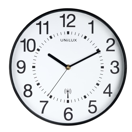 UNILUX Wanduhr MAXI WAVE 400094564 +Batterien schwarz Produktbild Additional View 2 L