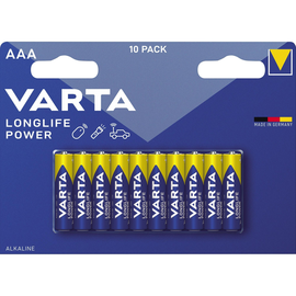 Batterie Longlife Power Micro AAA 1,5V 1260 mAh Varta 04903121461 (PACK=10 STÜCK) Produktbild