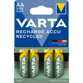 Akku Recycled  AA NiMH 1,2 V 2.100mAh Varta 56816 (PACK=4 STÜCK) Produktbild