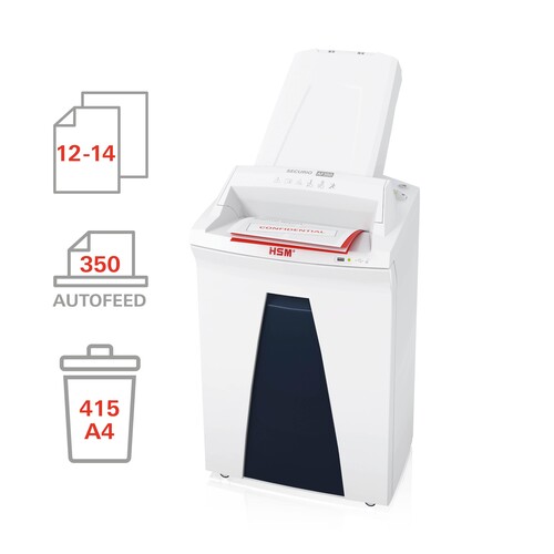 Aktenvernichter SECURIO AF-350 für für 14Blatt 4,5x30mm Partikelschnitt HSM 2113111 Produktbild Additional View 2 L