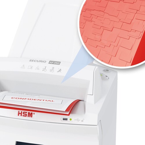 Aktenvernichter SECURIO AF-350 für für 14Blatt 4,5x30mm Partikelschnitt HSM 2113111 Produktbild Additional View 6 L