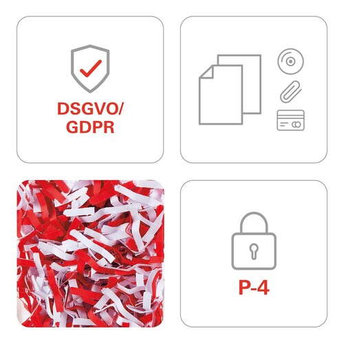 Aktenvernichter SECURIO AF-350 für für 14Blatt 4,5x30mm Partikelschnitt HSM 2113111 Produktbild Additional View 8 L