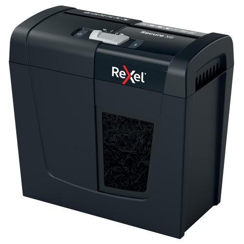 Aktenvernichter Secure X6 für 6Blatt 4,9x40mm Partikelschnitt Rexel 2020122EU  (Sicherheitsstufe P-4) Produktbild Additional View 2 L