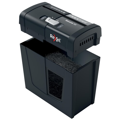 Aktenvernichter Secure X6 für 6Blatt 4,9x40mm Partikelschnitt Rexel 2020122EU  (Sicherheitsstufe P-4) Produktbild Additional View 3 L