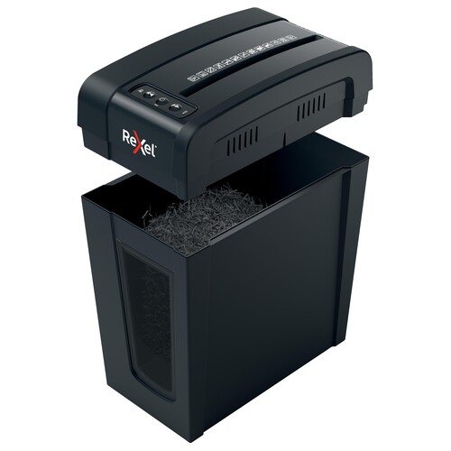 Aktenvernichter Secure X8-SL Whisper- Shred f.8Blatt 4x40mm Partikelsch. Rexel 2020126EU  (Sicherheitsstufe P-4) Produktbild Additional View 3 L