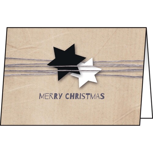 Weihnachts-Faltkarten inkl. Umschläge A6 220g Christmas Wrapping Sigel DS079 (PACK=25 KARTEN + 25 KUVERT) Produktbild Additional View 1 L