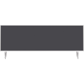 Tischtrennwand Whiteboard weiß+Filz grau 160x50cm Magnetoplan 1116001 mit 2 Vario-Tischklemmen Produktbild
