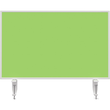 Tischtrennwand Whiteboard weiß+Filz grün 80x50cm Magnetoplan 1108005 mit 2 Vario-Tischklemmen Produktbild