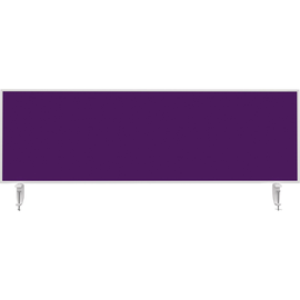 Tischtrennwand Whiteboard weiß+Filz violett 160x50cm Magnetoplan 1116011 mit 2 Vario-Tischklemmen Produktbild