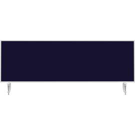 Tischtrennwand Whiteboard weiß+Filz dunkelblau 160x50cm Magnetoplan 1116014 mit 2 Vario-Tischklemmen Produktbild