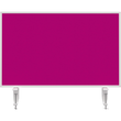Tischtrennwand Whiteboard weiß+Filz pink 80x50cm Magnetoplan 1108018 mit 2 Vario-Tischklemmen Produktbild