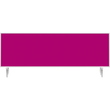 Tischtrennwand Whiteboard weiß+Filz pink 160x50cm Magnetoplan 1116018 mit 2 Vario-Tischklemmen Produktbild
