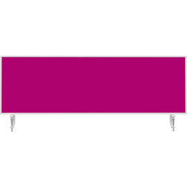 Tischtrennwand Whiteboard weiß+Filz pink 160x50cm Magnetoplan 1116018 mit 2 Vario-Tischklemmen Produktbild