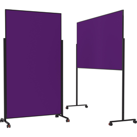 Moderationswand Design VarioPin mobil 180x100cm lila Rahmen schwarz Magnetopl. filzbespannt 1181211 Produktbild