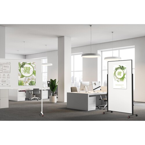 Whiteboard Design Vario 180x100cm weiß mit schwarzem Rahmen Magnetoplan magnetisch 1181200 Produktbild Additional View 2 L