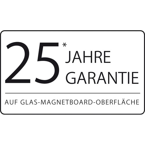 Glas-Magnetboard artverum 100x65x1,8 cm super-weiß inkl. Magnete Sigel GL225 Produktbild Additional View 1 L