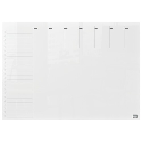 Wochenplaner Plantafel A4 glasklar Acryl Nobo 1915614 Produktbild Additional View 1 L