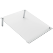 Desktop Notiztafel A4 mit Metallstützen glasklar Acryl Nobo 1915612 Produktbild