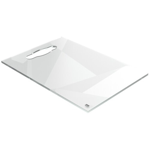 Desktop Notiztafel A4 mit Griffloch glasklar Acryl Nobo 1915613 Produktbild