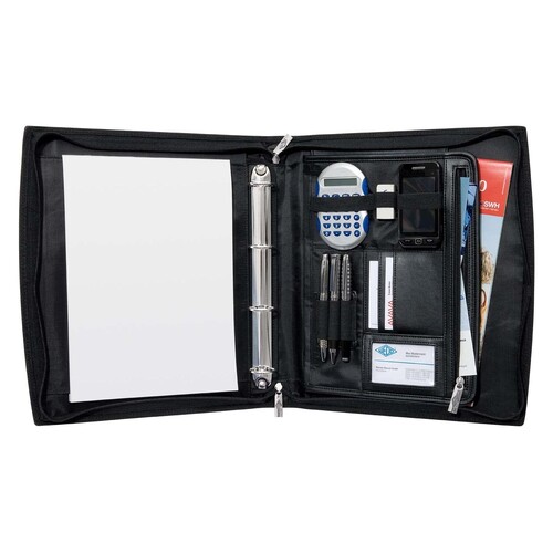 Konferenzmappe A4 ELEGANCE mit Tragegriff schwarz Wedo 585701 Produktbild Additional View 2 L