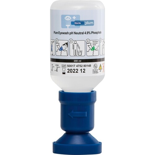 PLUM Augendusche 4752 200 ml pH Neutral (ST=200 MILLILITER) Produktbild Front View L