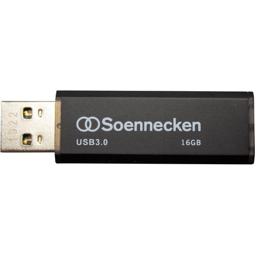 Soennecken USB-Stick 71617 3.0 16GB schwarz/silber Produktbild Additional View 1 L